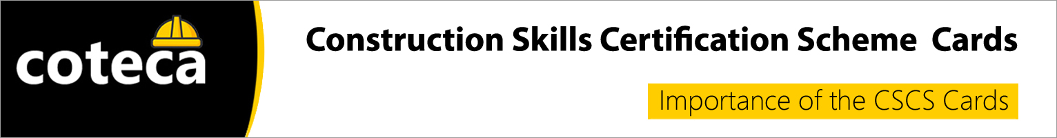 Construction Skills Certification Scheme Cards